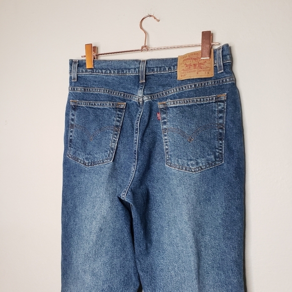 LEVI'S Vintage High Rise 512 Slim Fit Tapered Leg denim size 12 Miss S - Picture 7 of 12